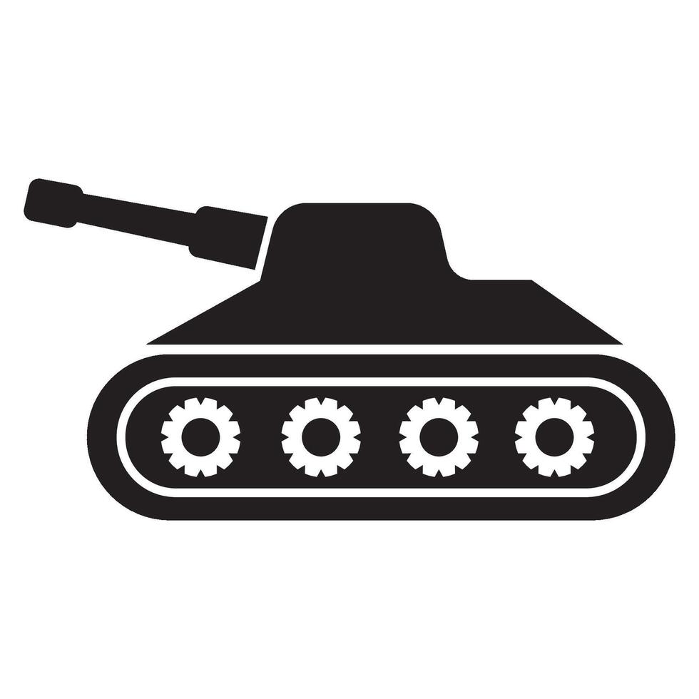 Kampfpanzer-Symbol-Logo-Vektor-Design-Vorlage vektor