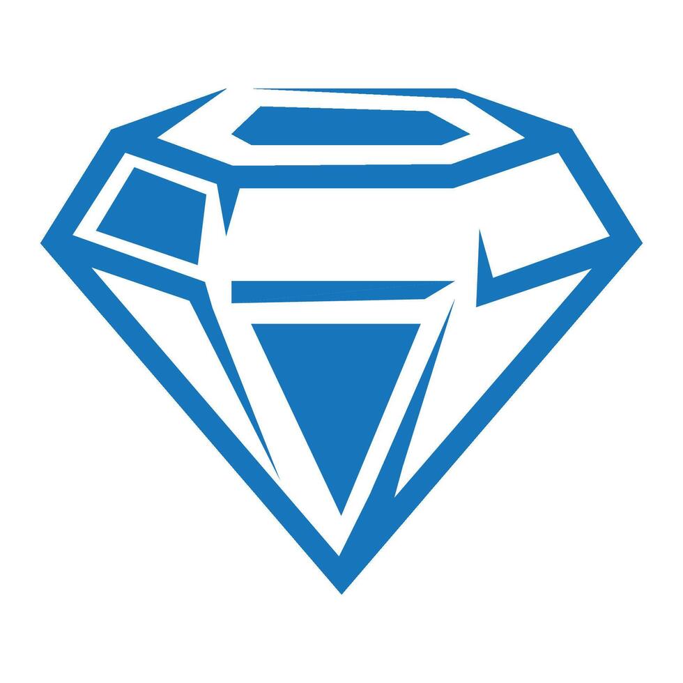 diamant ikon logotyp vektor design mall