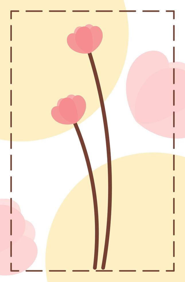 ästhetisch Blume eben Vektor Illustration zum Hintergrund und Banner Element Dekoration