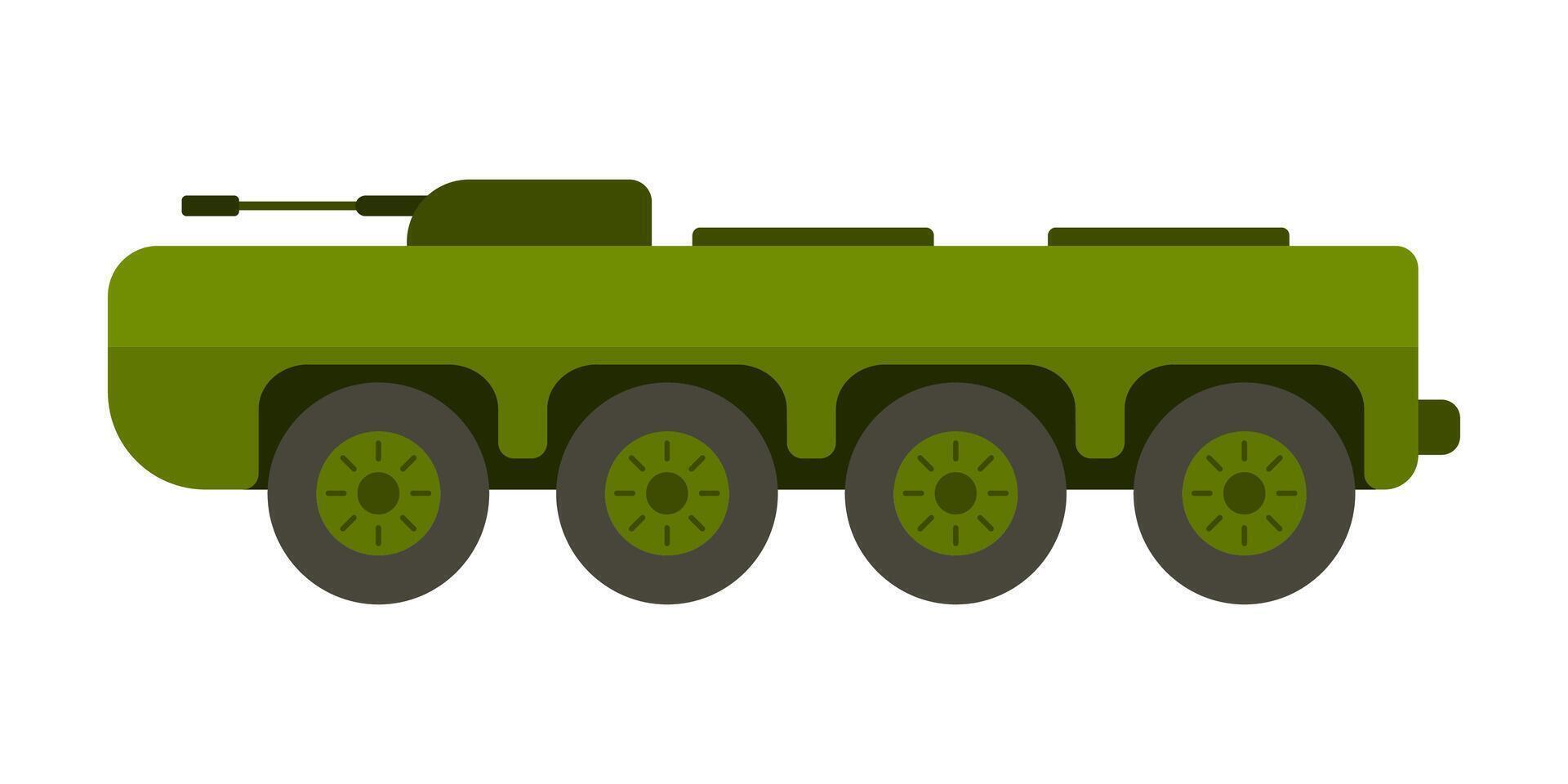 Panzer nicht auf Raupen Neu Fahrzeug zum das Heer vektor