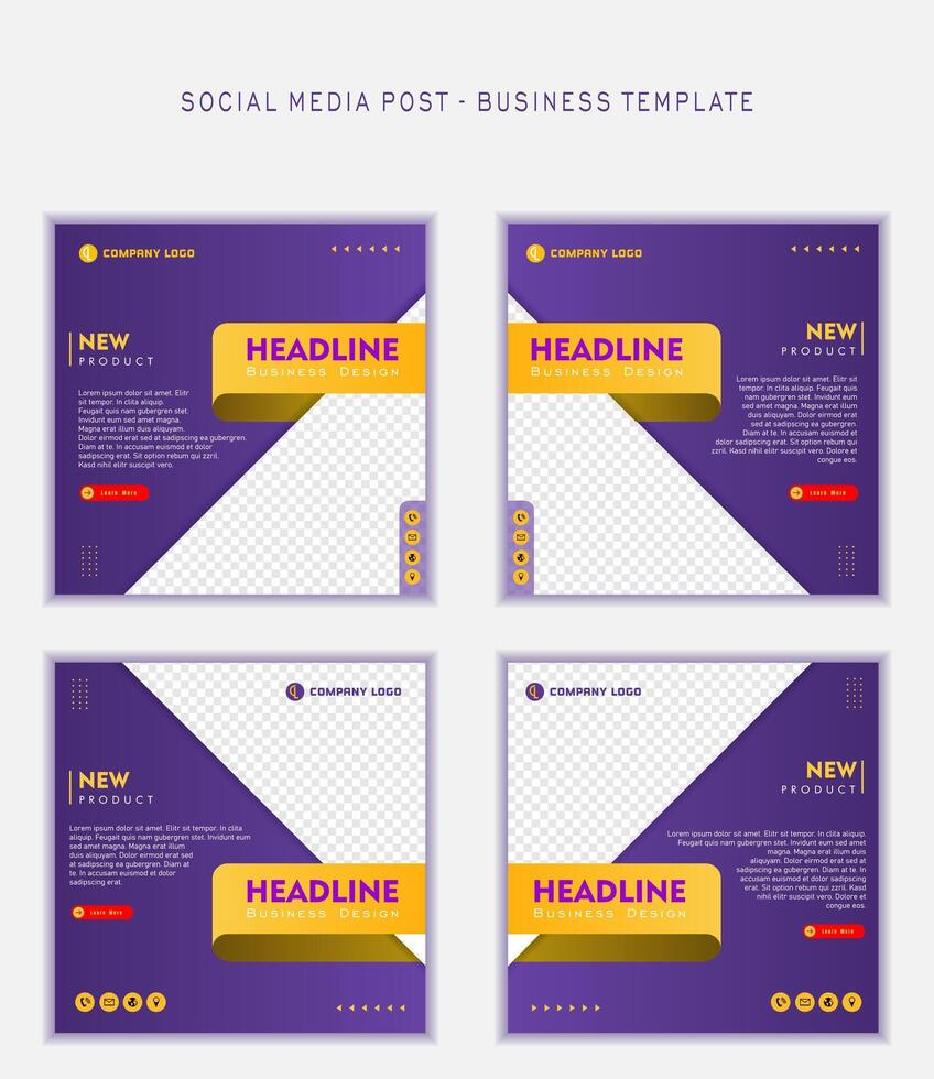 Sozial Medien Post Vorlage modern Design, zum Geschäft Digital Marketing online, Banner und Poster vektor