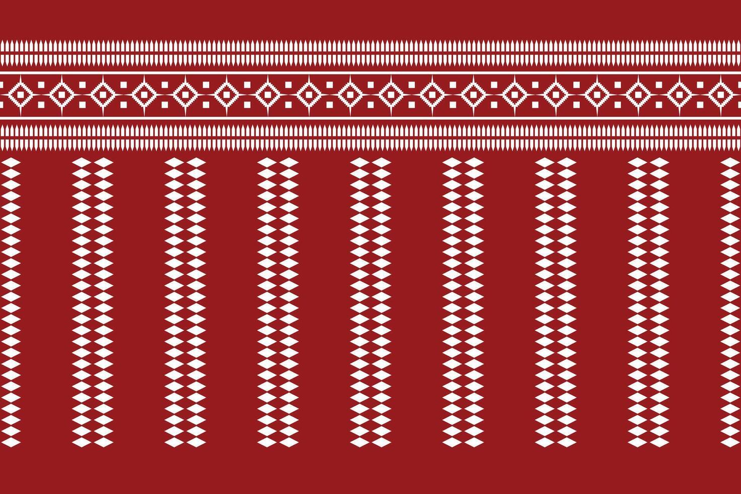 ethnisch Ikat Stoff Muster geometrisch Stil.afrikanisch Ikat Stickerei ethnisch Muster rot Weihnachten Tag Hintergrund. abstrakt, Vektor, Illustration. Textur, Kleidung, Rahmen, Dekoration, Motiv. vektor