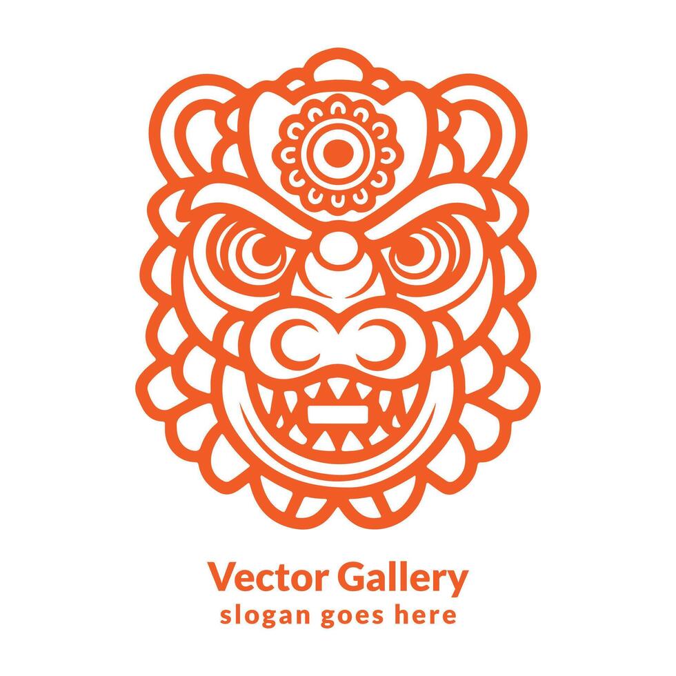 Chinesisch Neu Jahr tanzen Löwe Illustration vektor