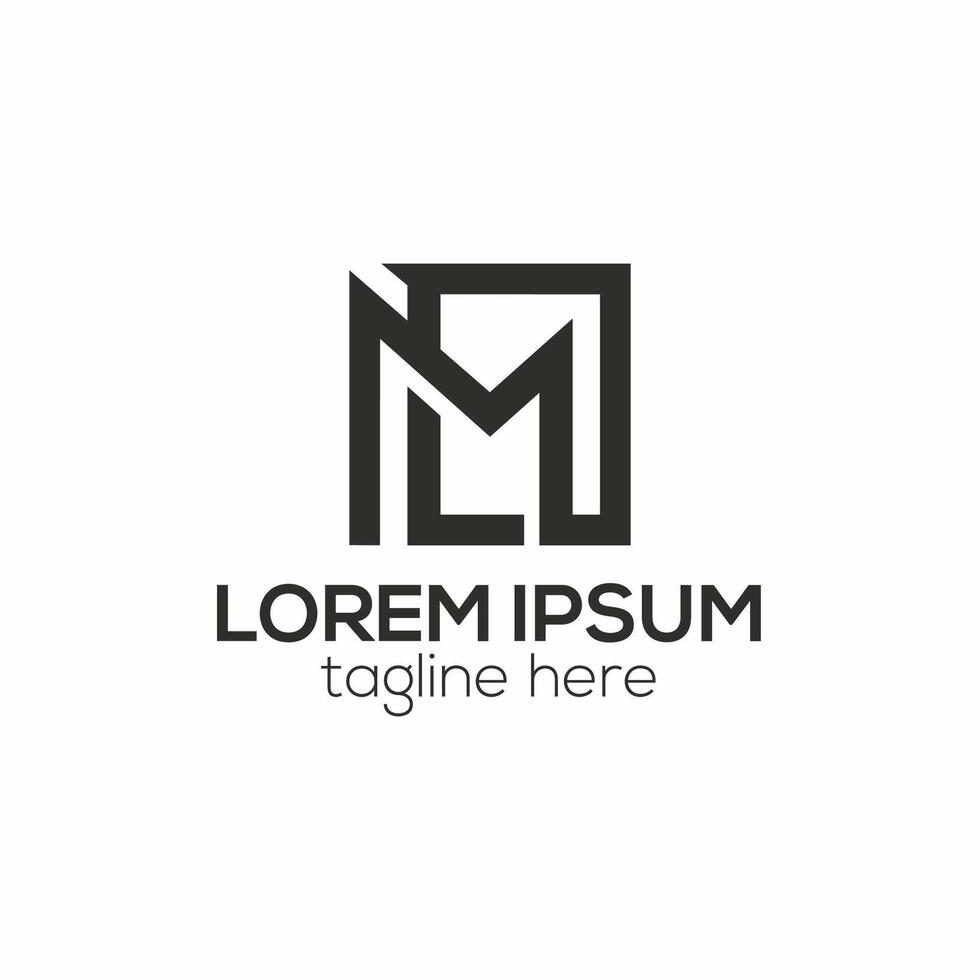 modern m Brief Logo, m abstrakt Logo Design Konzept isoliert Vektor Vorlage Illustration