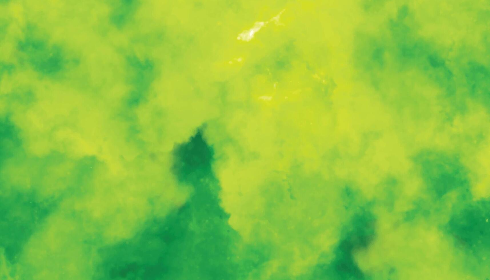 Aquarell Hintergrund Textur. abstrakt Grün Gelb Aquarell. abstrakt Grün Hintergrund. Grün und Gelb Schatten Textur vektor
