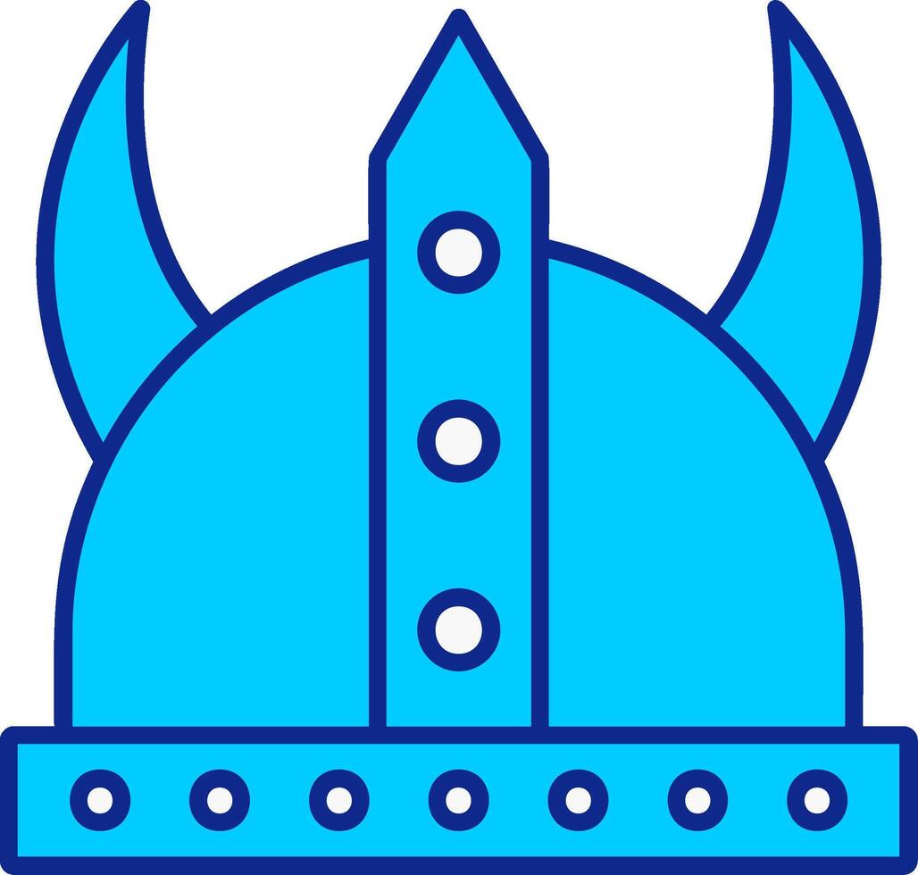 Wikinger Blau gefüllt Symbol vektor