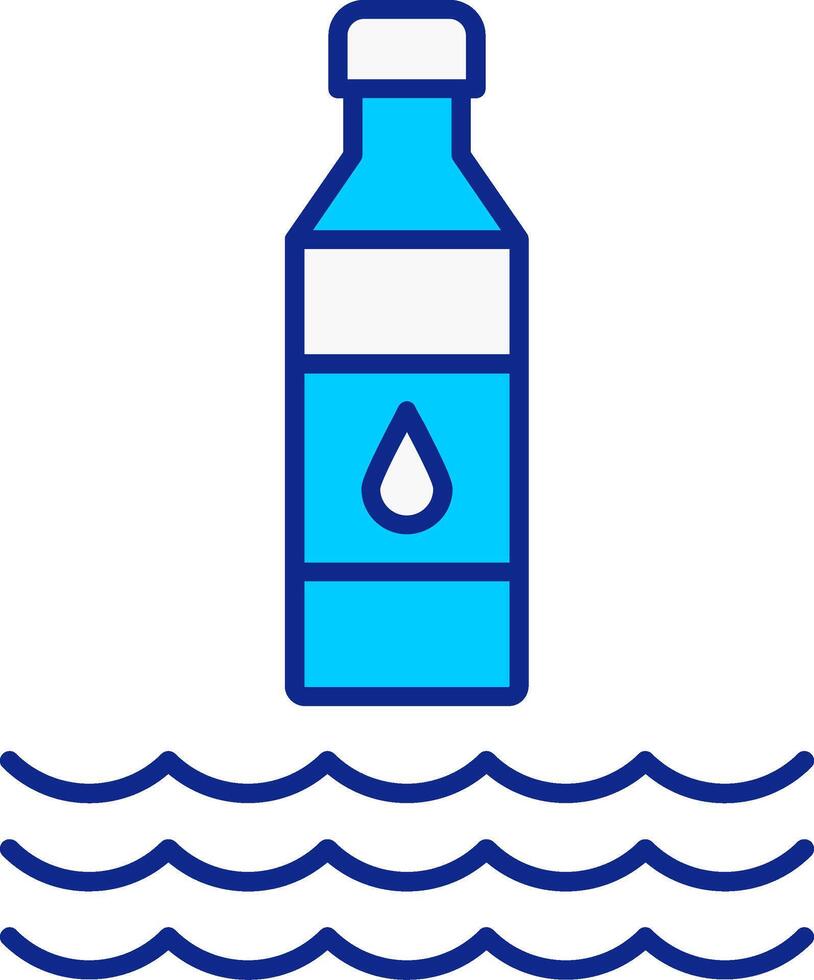 Wasser Blau gefüllt Symbol vektor