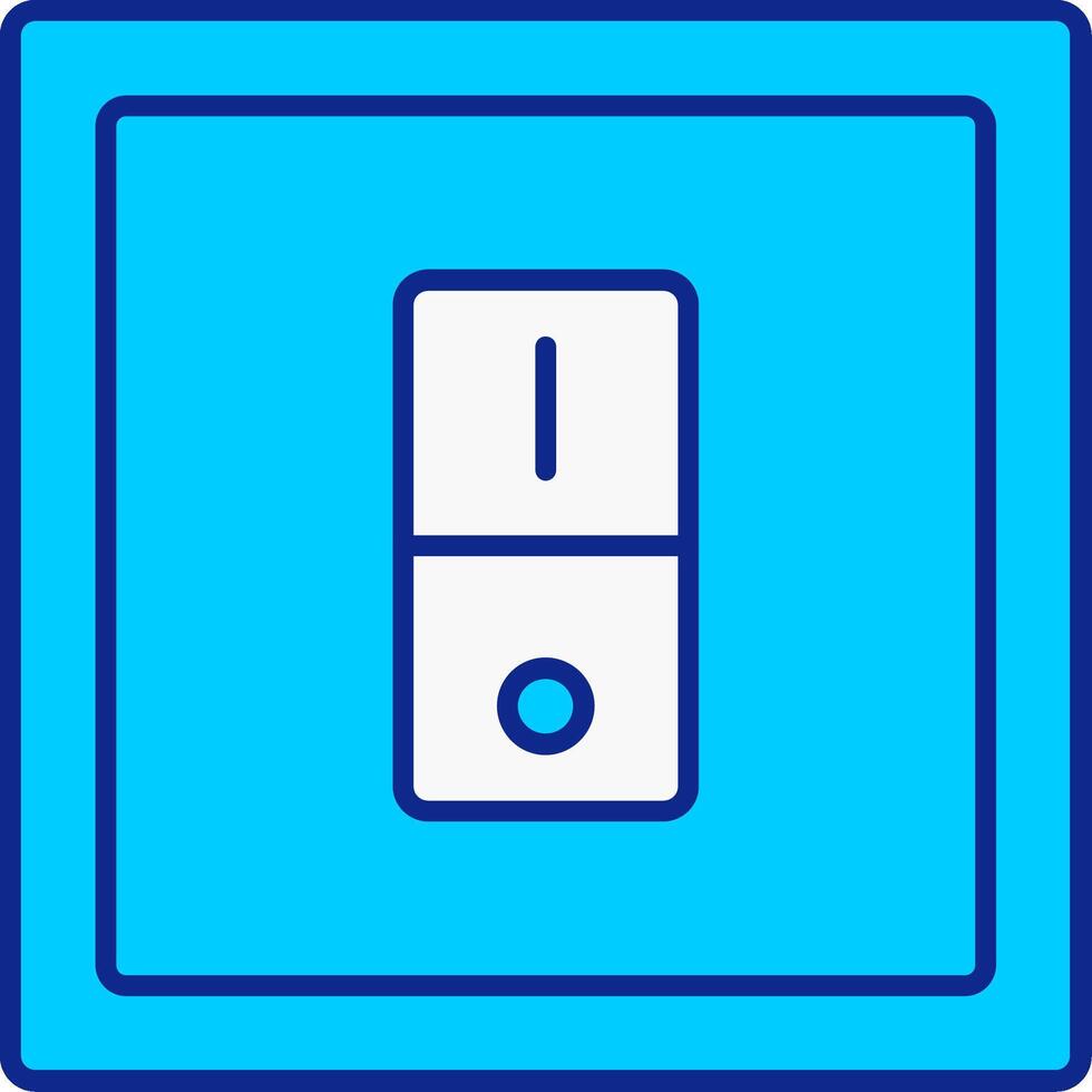 Switcher Blau gefüllt Symbol vektor