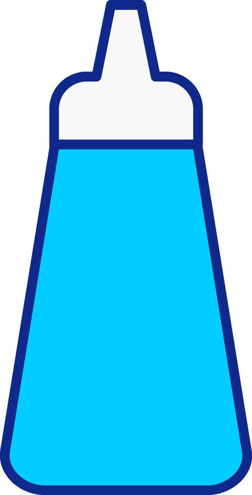 Ketchup Blau gefüllt Symbol vektor