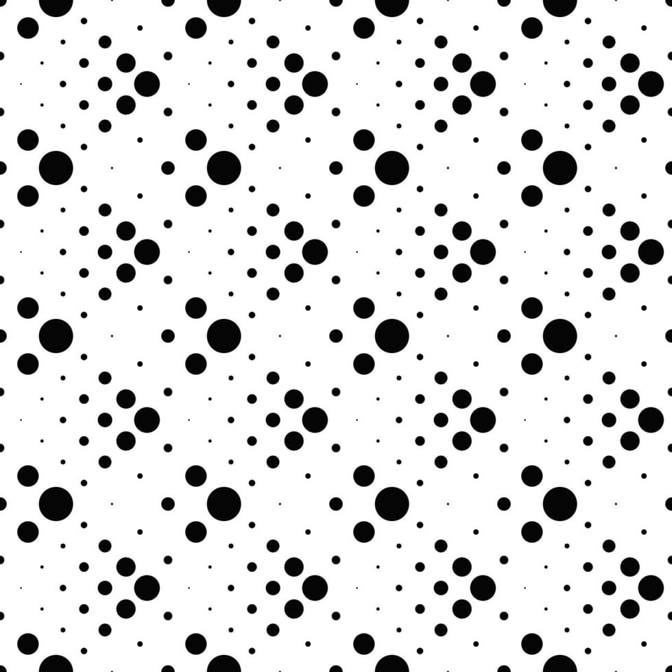 geometrisch nahtlos Punkt Muster Hintergrund - - schwarz und Weiß abstrakt Vektor Grafik Design