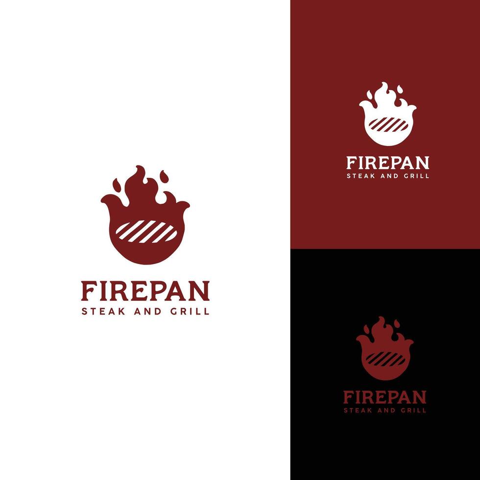 grilla logotyp design, steka nötkött illustration, grill ikon fri vektor