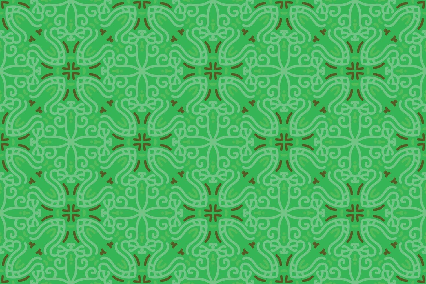 orientalisch Muster. glatt Grün Hintergrund mit Arabisch Ornamente. Muster, Hintergrund und Hintergrund zum Ihre Design. Textil- Ornament. Vektor Illustration.