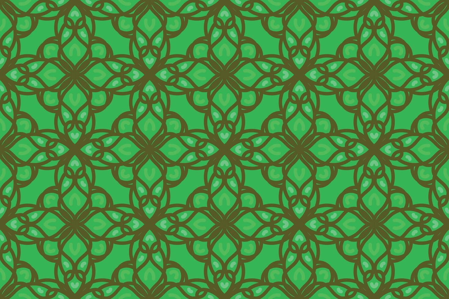 orientalisch Muster. glatt Grün Hintergrund mit Arabisch Ornamente. Muster, Hintergrund und Hintergrund zum Ihre Design. Textil- Ornament. Vektor Illustration.