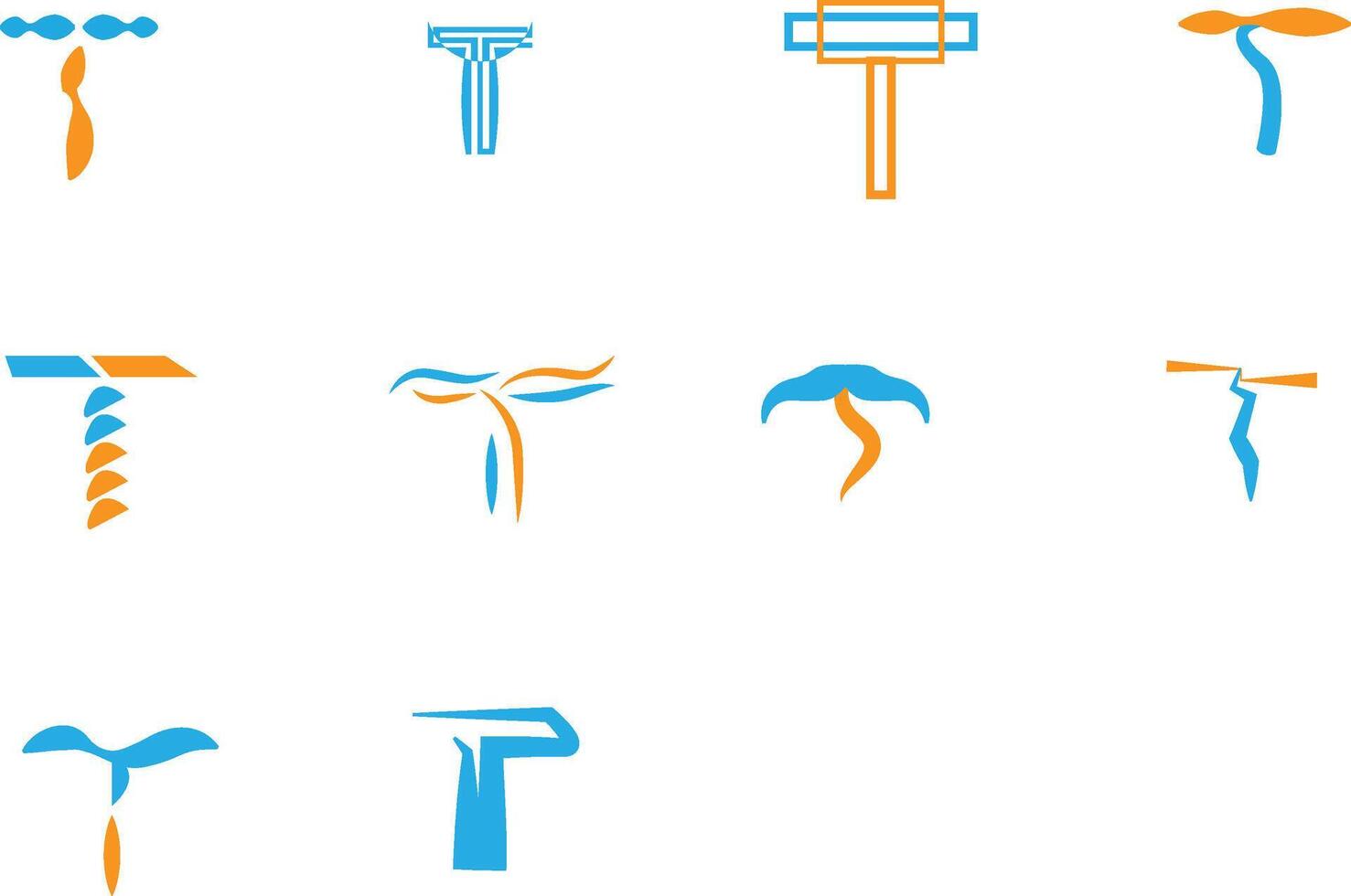 logotyp t vektor