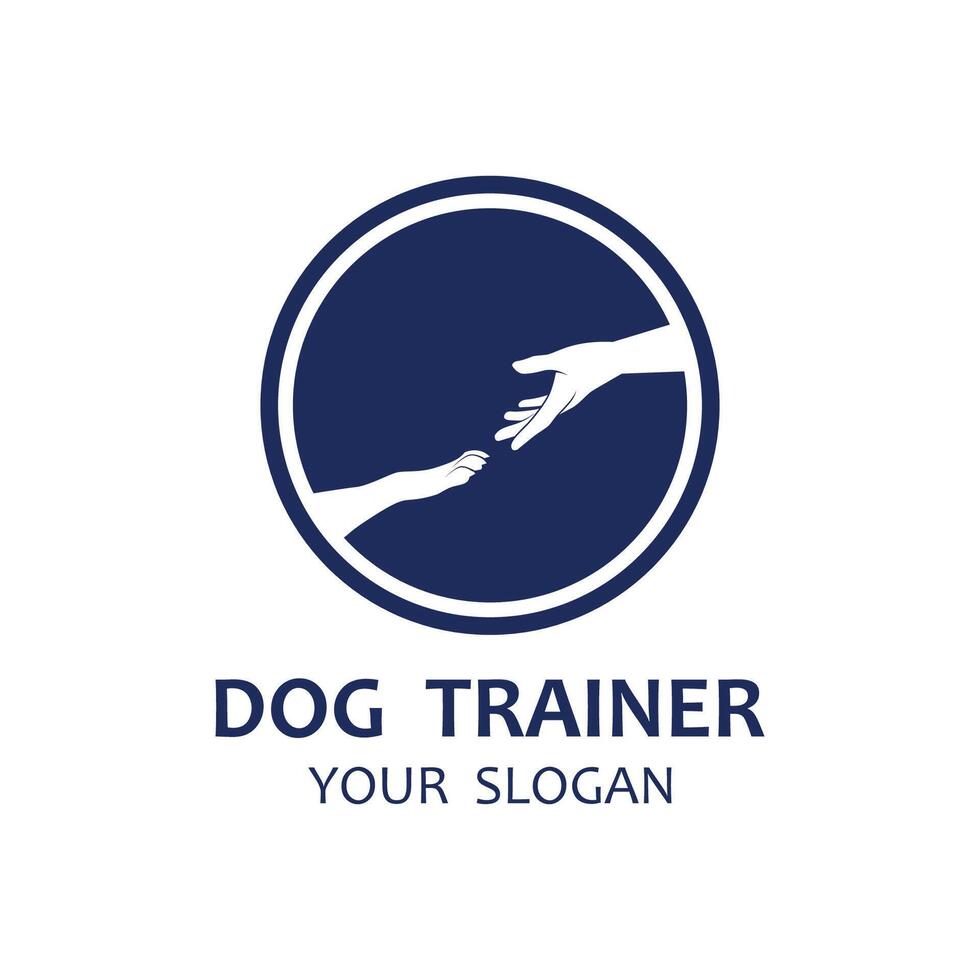 Design Logo Ideen Ausbildung Hunde Vektor Vorlage. Logo geeignet zum Hund Trainer Unternehmen, Hund Geschäft, Hund Essen Geschäft