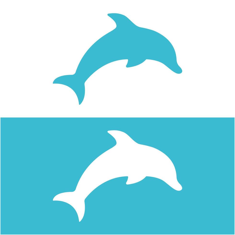 delfin logotyp vektor med Hoppar placera .detta logotyp är lämplig för resa företag, dykning eller vatten äventyr.