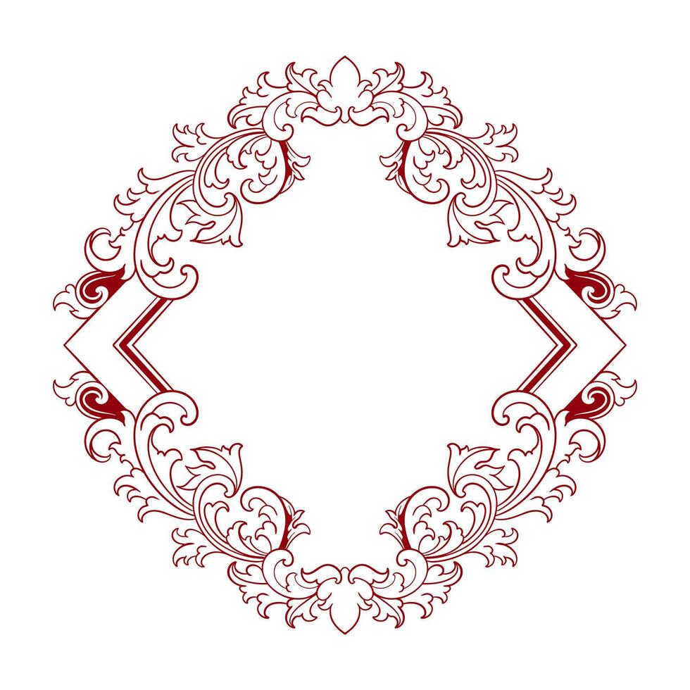 Luxus Rahmen Ornament Hochzeit Dekoration Rand vektor