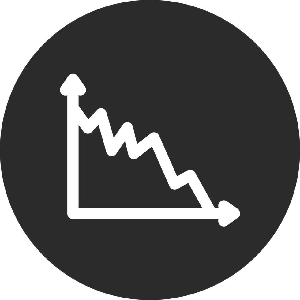 Ablehnen Graph Vektor Symbol