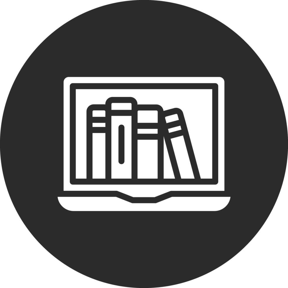 Vektorsymbol für Online-Bibliothek vektor