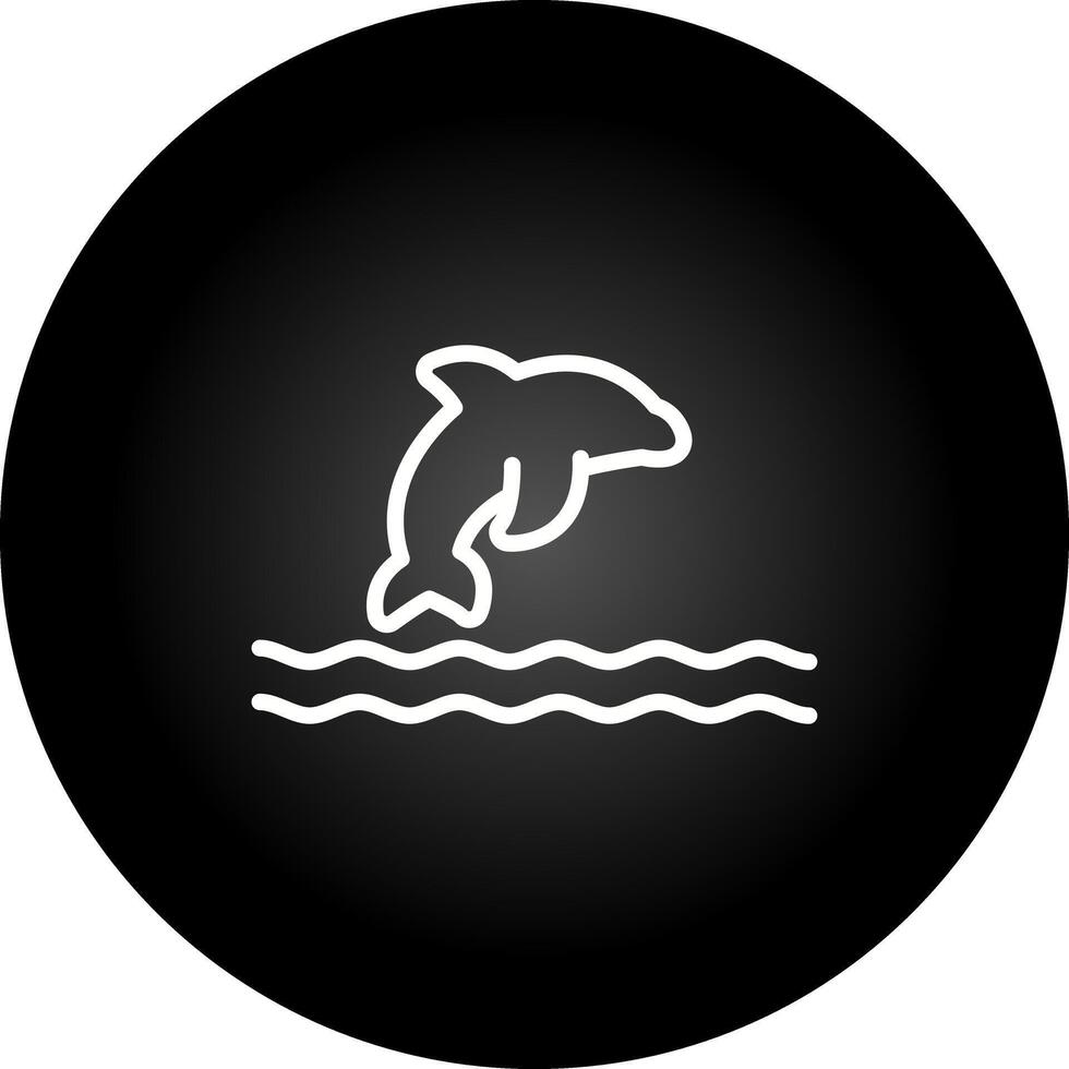 delfin vektor ikon