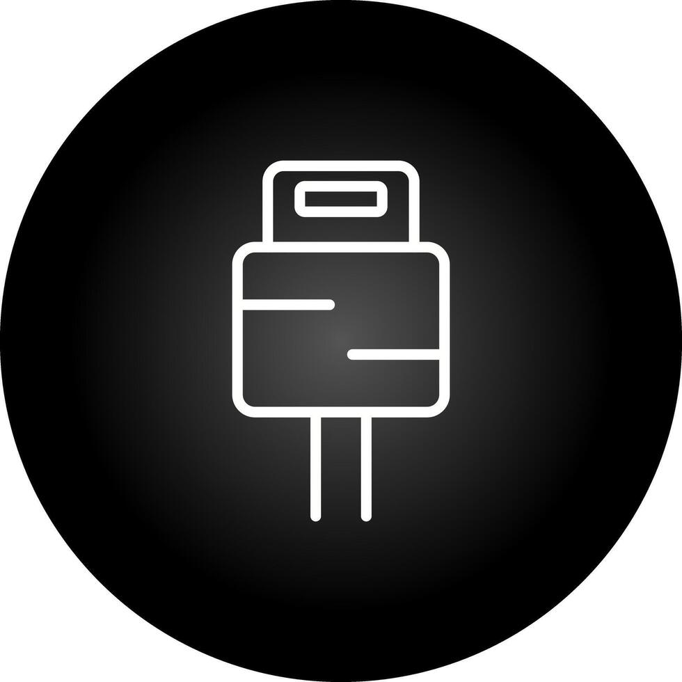 Plug-Vektor-Symbol vektor