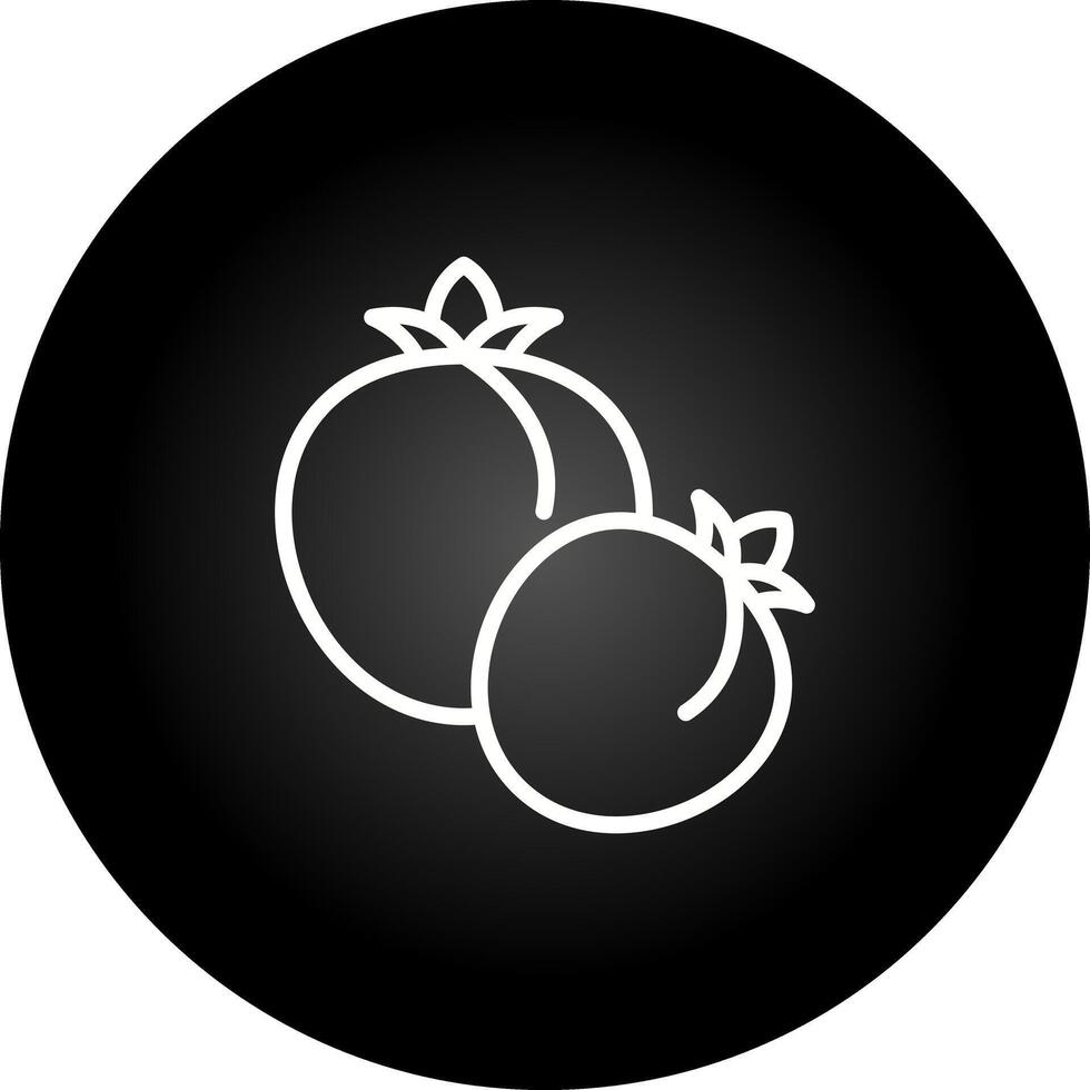 Symbol für Tomatenvektor vektor