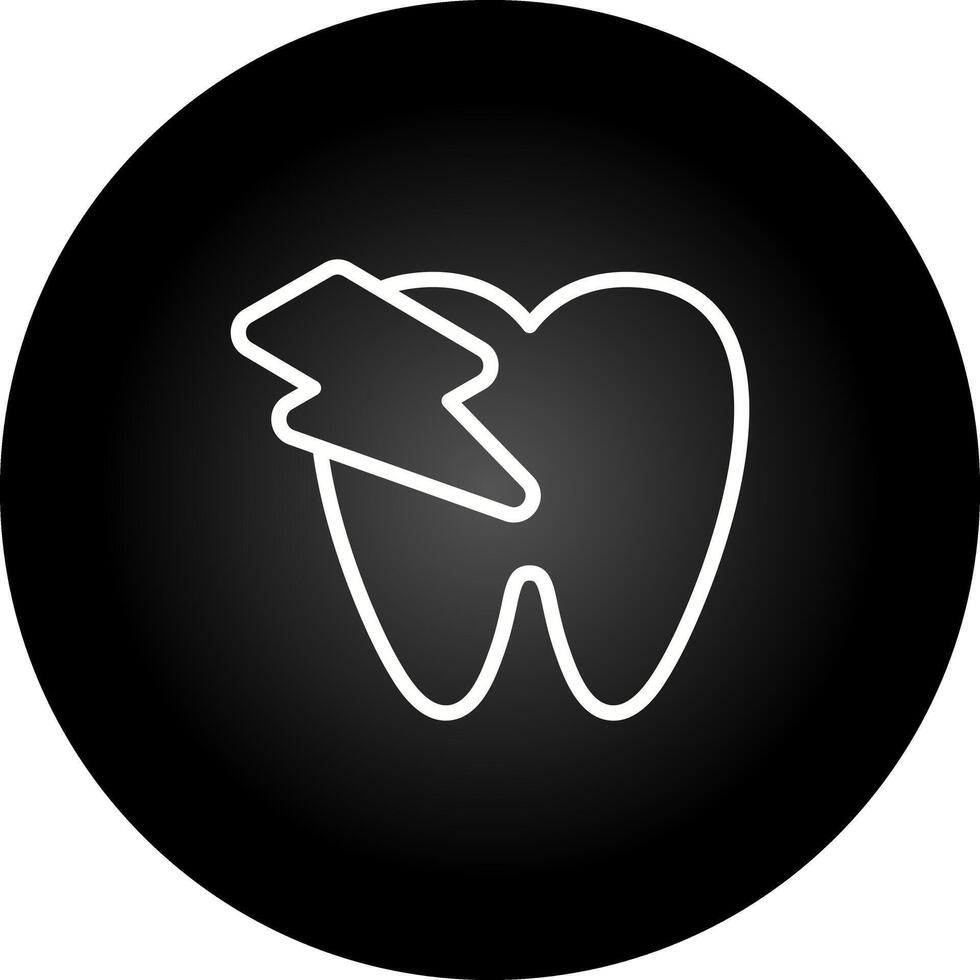 Zahnschmerzen-Vektor-Symbol vektor