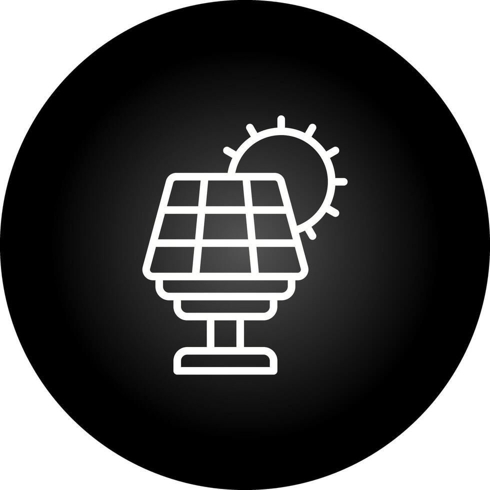 Vektorsymbol für Solarpanel vektor