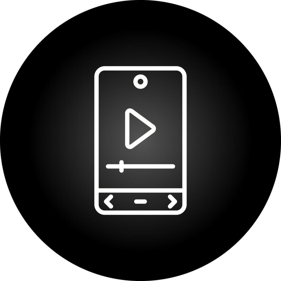 Video-Player-Vektorsymbol vektor