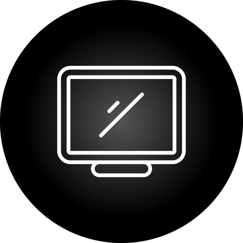 skrivbordet dator vektor ikon