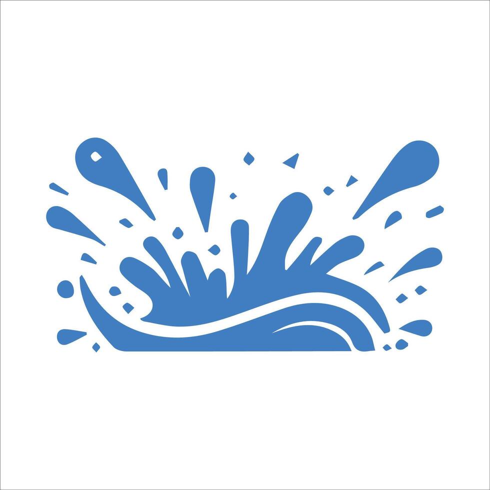 vatten stänk vektor ikon på vit bakgrund för webb och mobil app design
