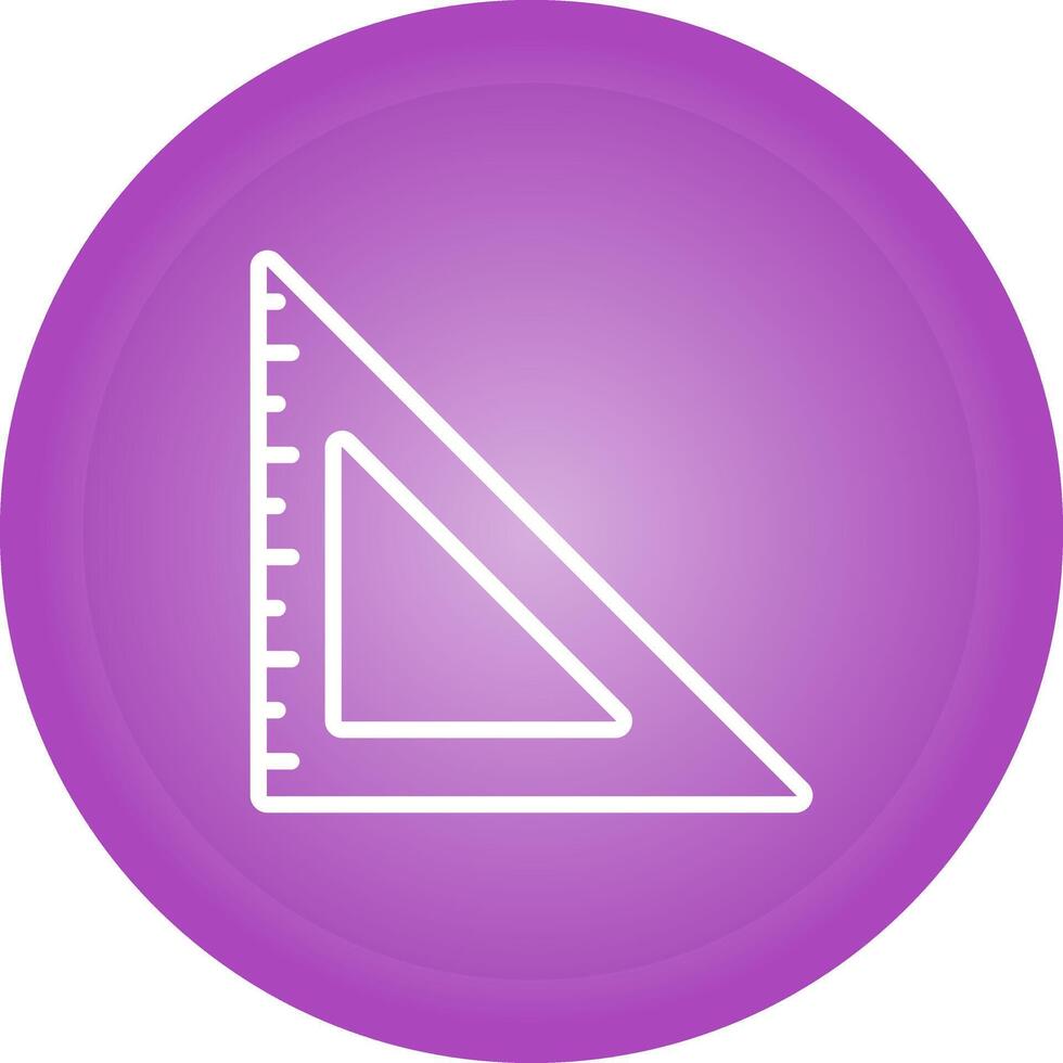 triangel- linjal vektor ikon