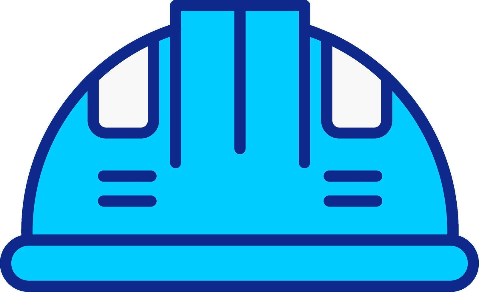 Helm Blau gefüllt Symbol vektor