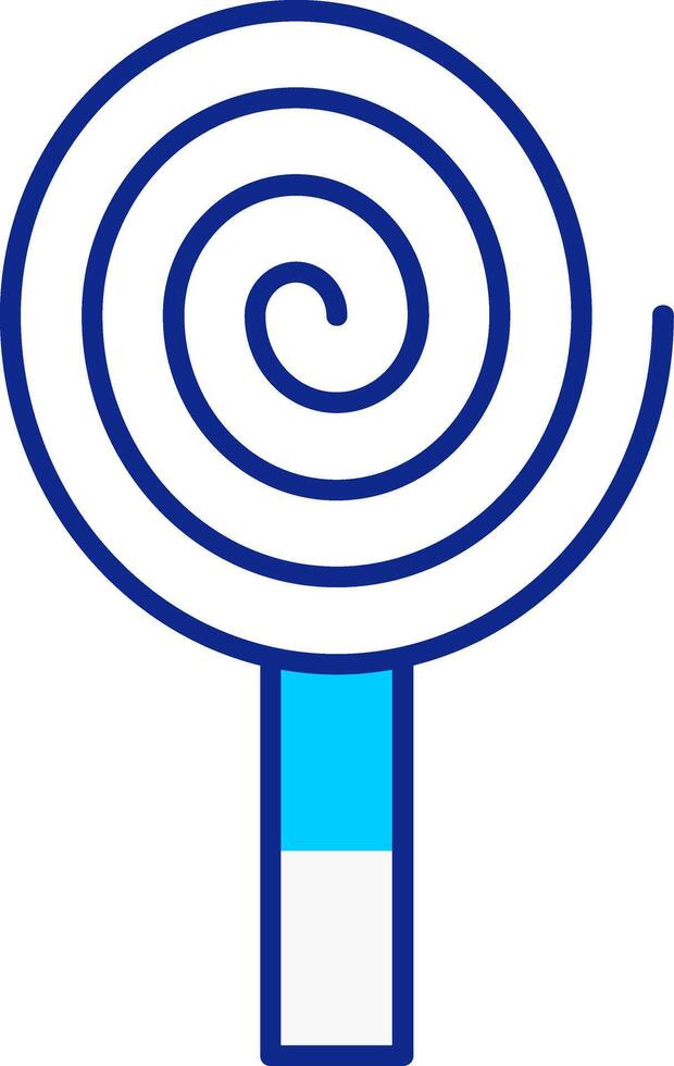 Spiral- Blau gefüllt Symbol vektor