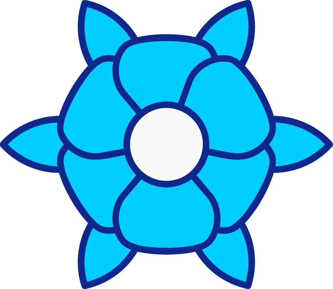 kunglig blå fylld ikon vektor