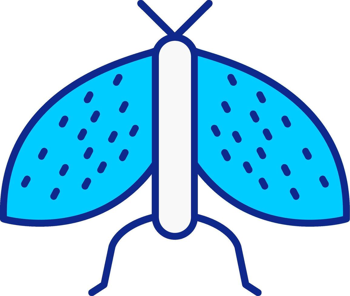 insekter blå fylld ikon vektor