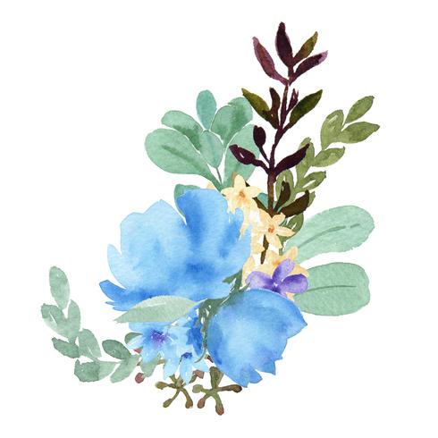 Der handgemalte üppige Blumenblumenstraußblumen des Aquarellblumensträußes lustration das Weinleseart-Aquarell, das auf weißem Hintergrund lokalisiert wird. Entwerfen Sie Dekor für Karte, speichern Sie das Datum, Hochzeitseinladungskarten, Plakat, Fahne vektor