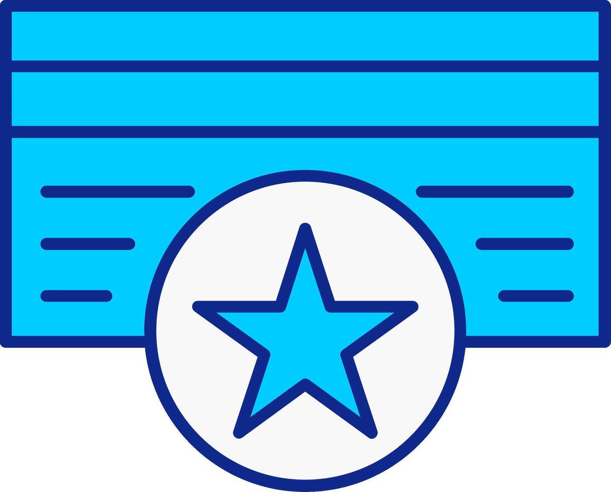 medlem kort blå fylld ikon vektor