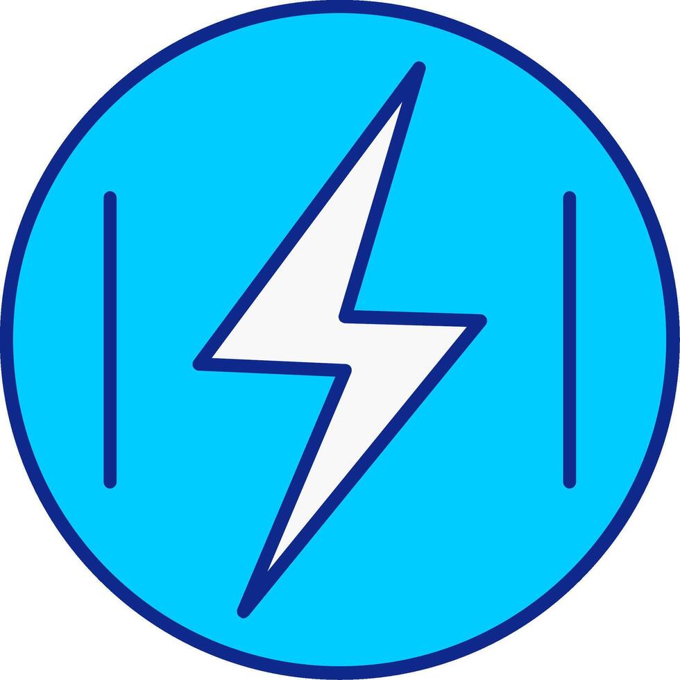 Energie Blau gefüllt Symbol vektor