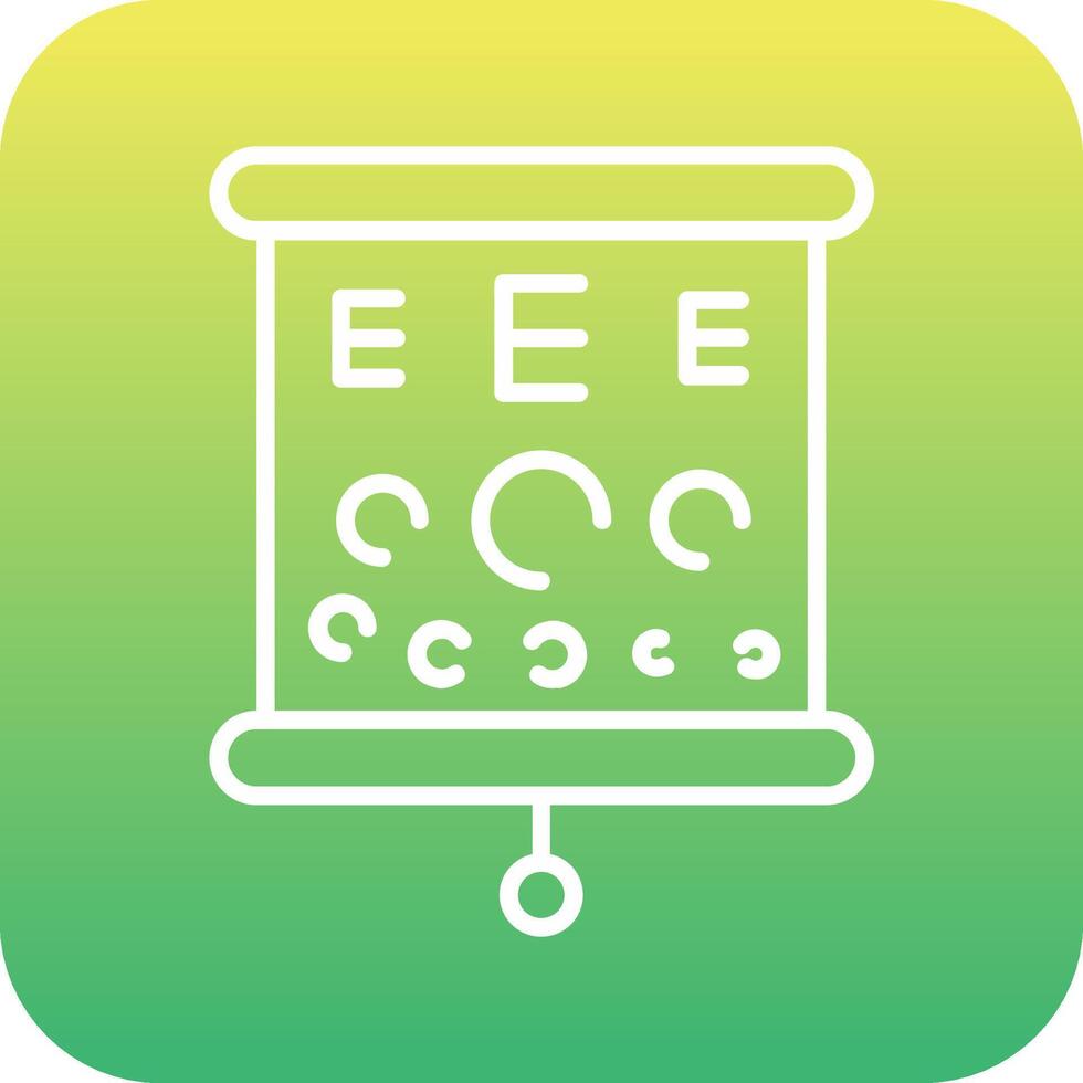 Sehtest-Vektorsymbol vektor