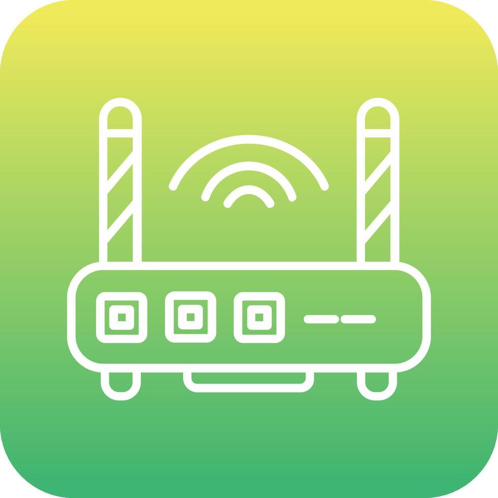 WLAN-Router-Vektorsymbol vektor