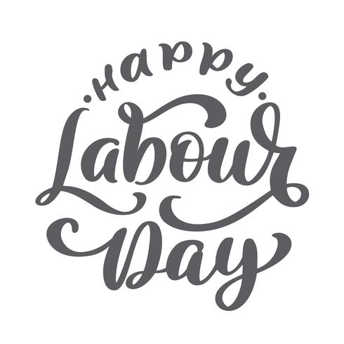 Glückliches 1. kann Vektorhintergrund beschriftend. Labor Day Logo-Konzept mit Schlüsseln. Illustration der internationalen Arbeitskräfte Tagesfür Grußkarte, Plakatdesign, lokalisiert auf weißem Hintergrund vektor