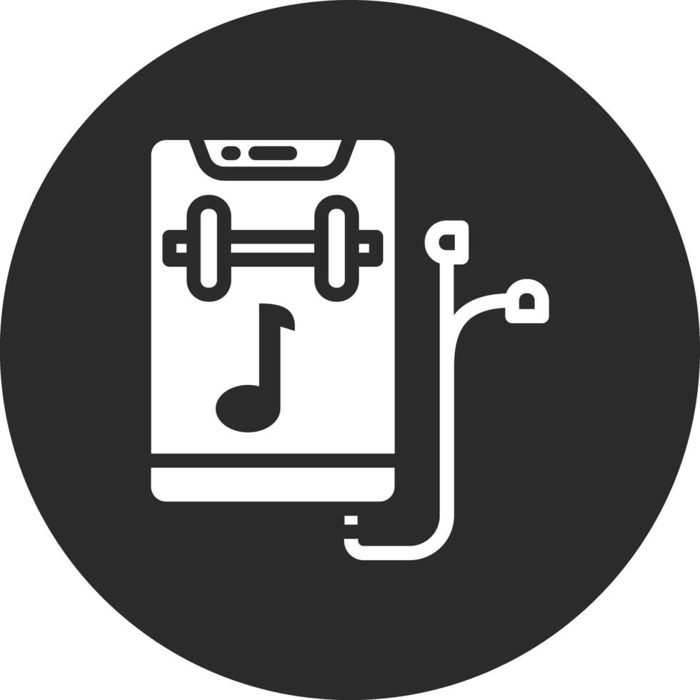 Fitnessstudio Musik- Vektor Symbol