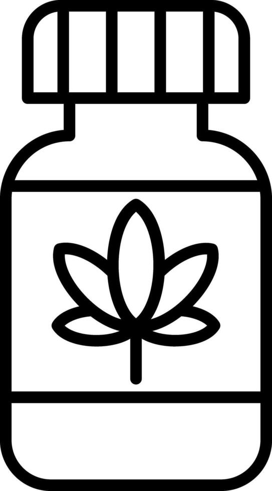 Cannabis Öl Vektor Symbol