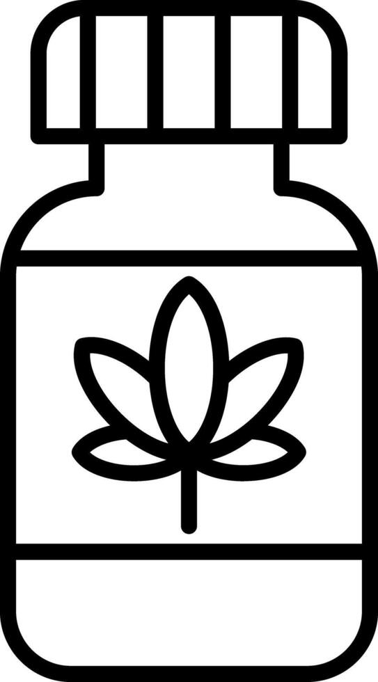 cannabis olja vektor ikon