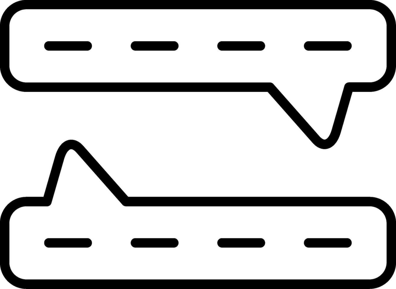 Dialog-Vektor-Symbol vektor