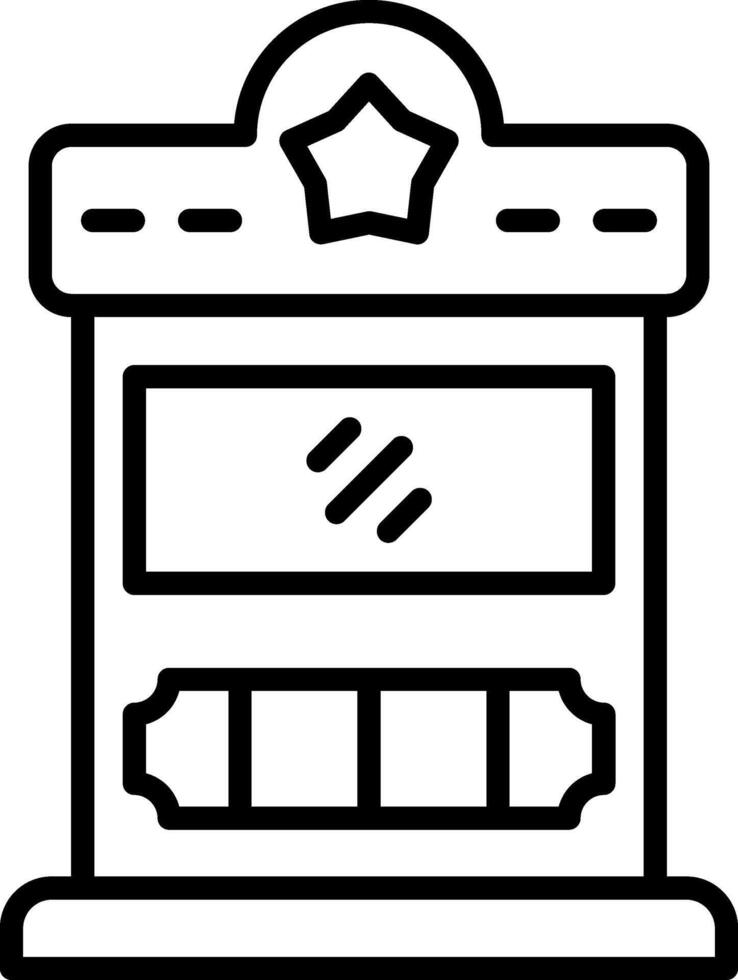 Fahrkarte Box Vektor Symbol