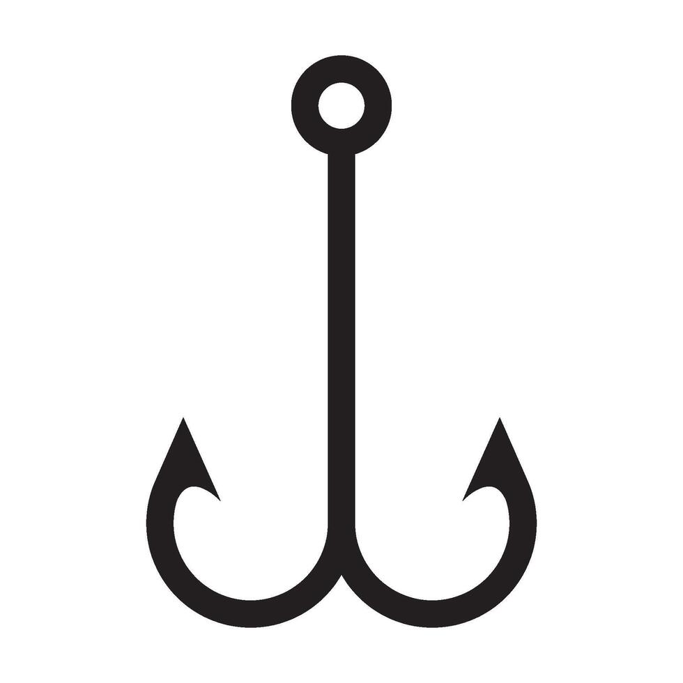 Angeln Haken Symbol Vektor
