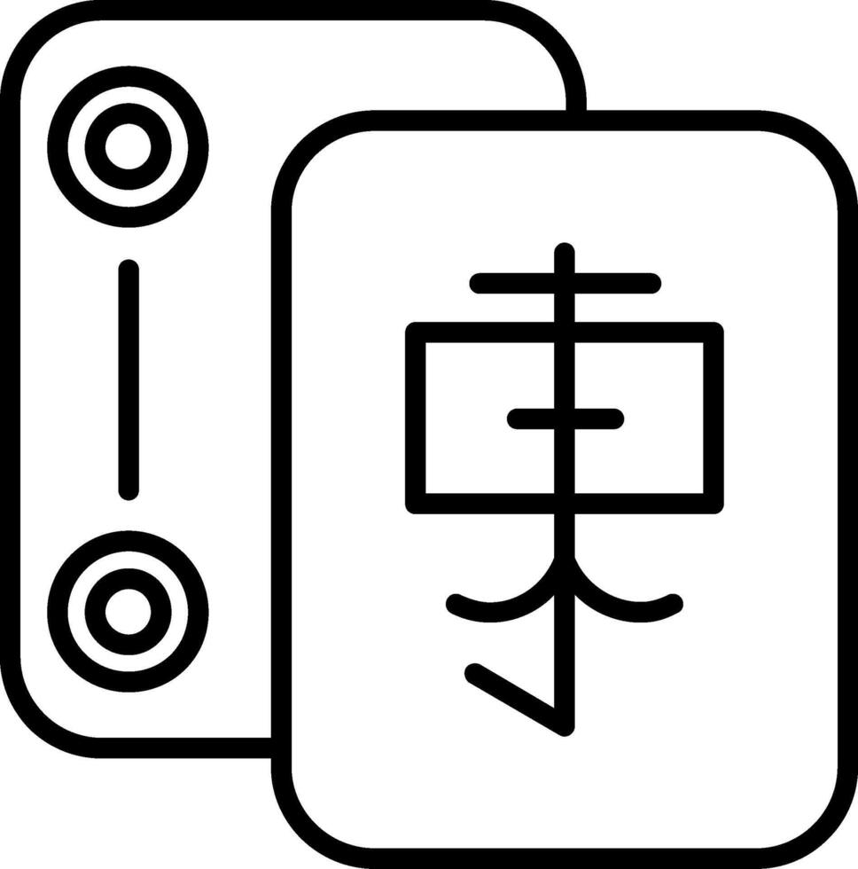 Mahjong Vektor Symbol