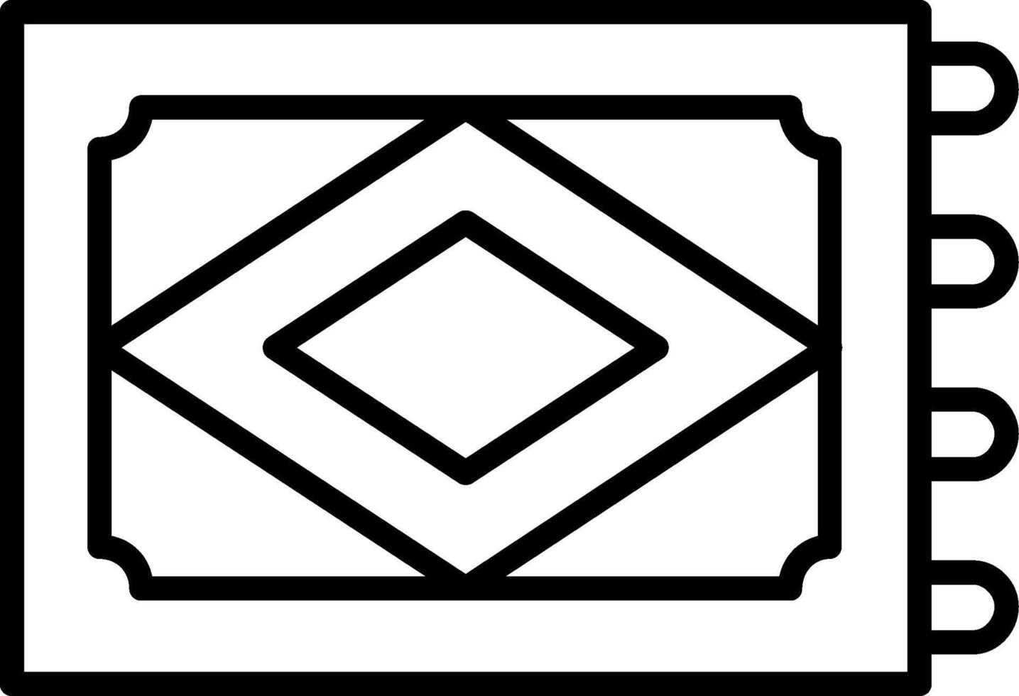 Teppich-Vektor-Symbol vektor